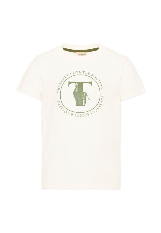 26FW [키즈] 트루사르디 티셔츠 TIA26108TS OFF WHITE OFF WHITE IVORY