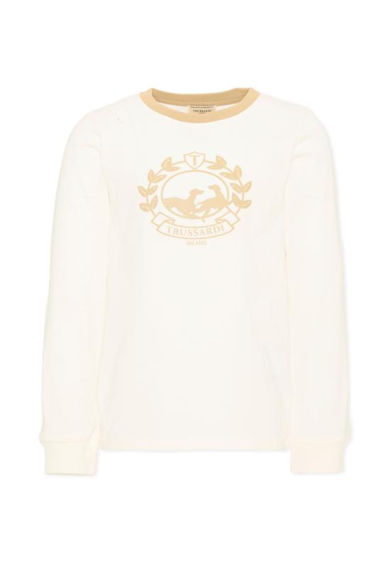 26FW [키즈] 트루사르디 티셔츠 TIA26112TS O WHT KHAK OFF WHITE IVORY