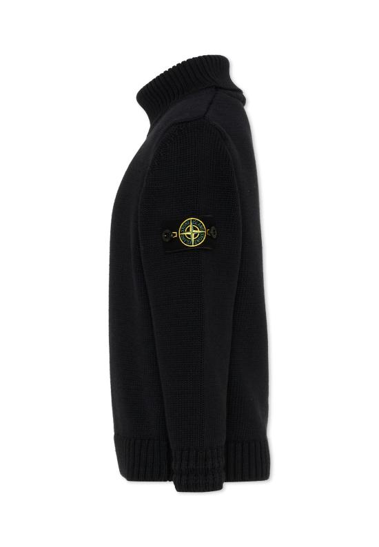 26FW [키즈] 스톤 아일랜드 니트/스웻셔츠 L2S16 5100018 S01A2 V0029 BLACK - STONE ISLAND