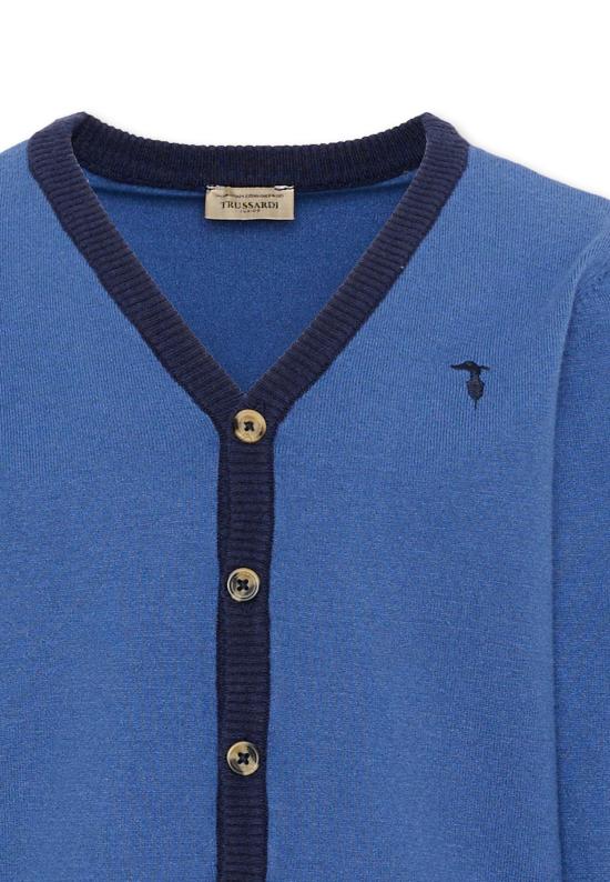 26FW [키즈] 트루사르디 가디건 TIA26071CD AVIO BL N AVIO BLUE - TRUSSARDI