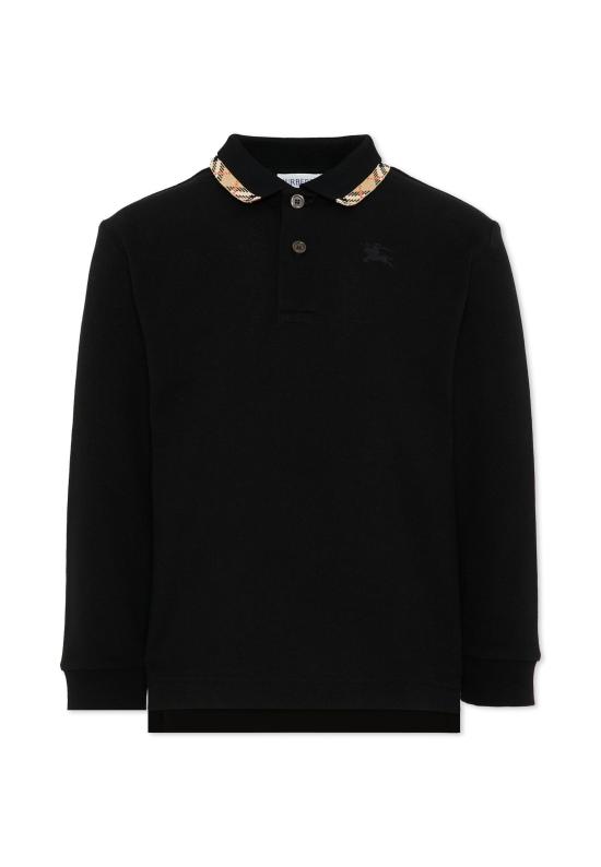 26FW [키즈] 버버리 폴로 셔츠 8130507 A1189 BLACK