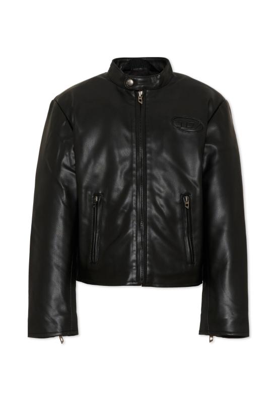 26FW [키즈] 디젤 가죽 자켓 J02945 KXB9D K900 BLACK