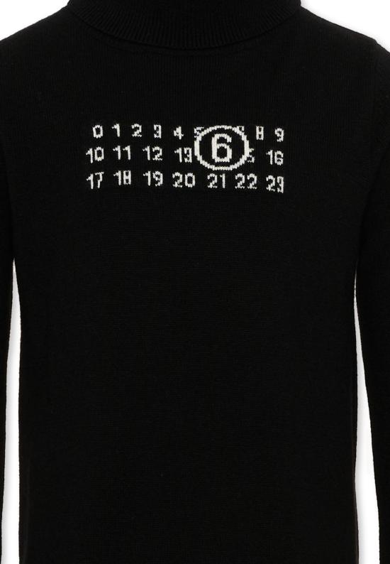 26FW [키즈] MM6 메종마르지엘라 니트/스웻셔츠 M61064 MM06Q M6900 BLACK - MM6 MAISON MARGIELA