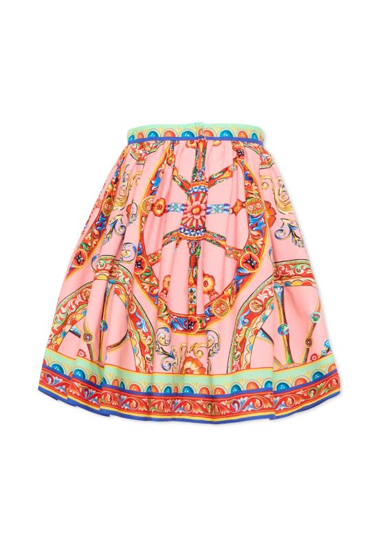 26FW [키즈] 돌체앤가바나 스커트 L56I22 FI5O1 HF6CK MULTICOLOR - DOLCE & GABBANA