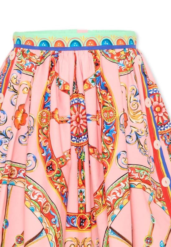 26FW [키즈] 돌체앤가바나 스커트 L56I22 FI5O1 HF6CK MULTICOLOR - DOLCE & GABBANA