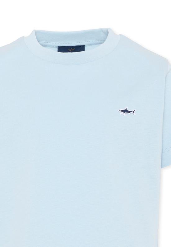 26FW [키즈] 폴앤샤크 티셔츠 WMM004 LAA01 40705 LIGHT BLUE - PAUL & SHARK
