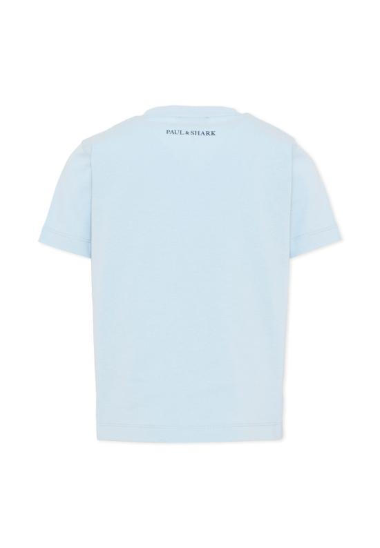 26FW [키즈] 폴앤샤크 티셔츠 WMM004 LAA01 40705 LIGHT BLUE - PAUL & SHARK