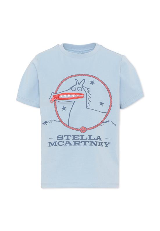 26FW [키즈] 스텔라 맥카트니 티셔츠 TZ8P51 Z3772 61E LIGHT BLUE