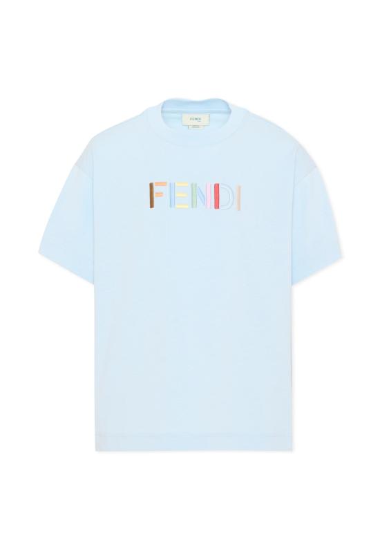26FW [키즈] 펜디 티셔츠 JUI207 AY8D F0EX7 LIGHT BLUE