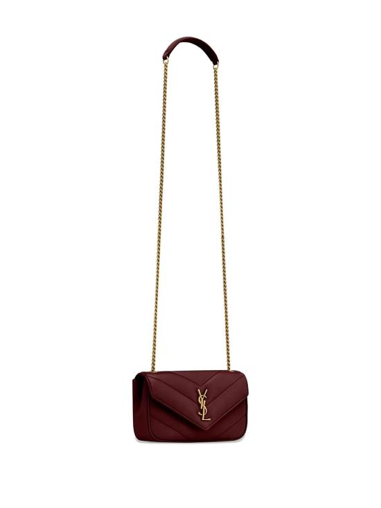 26FW 생로랑 루루 미니 램스킨 821749 AAEAX 6197 LT HOT WINE - SAINT LAURENT