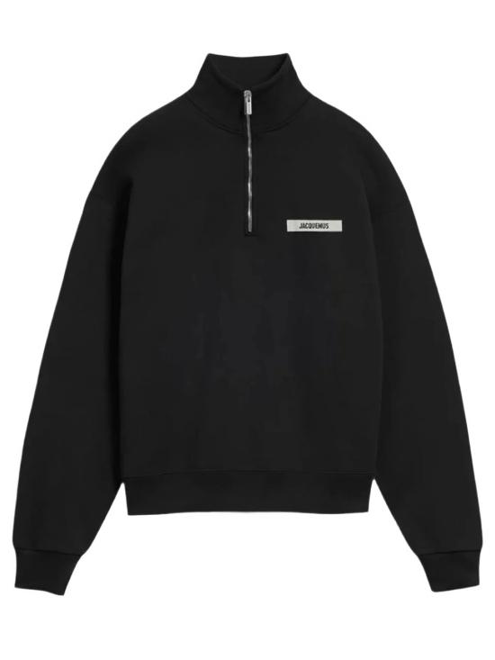 26FW 자크뮈스 하프 집업 스웨트 셔츠 SSM00313AJ00174 990 BLACK