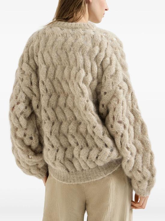 26FW 브루넬로 쿠치넬리 스웨터 MNT347520 CMG59 BEIGE STRACCIATELLA - BRUNELLO CUCINELLI