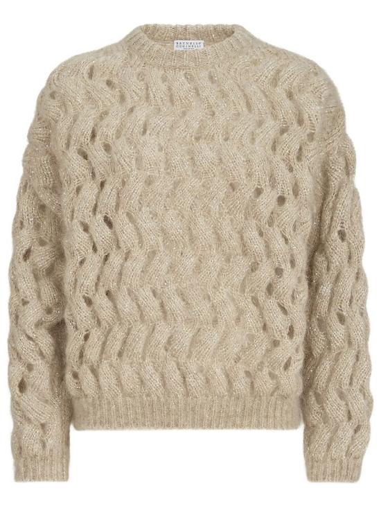 26FW 브루넬로 쿠치넬리 스웨터 MNT347520 CMG59 BEIGE STRACCIATELLA