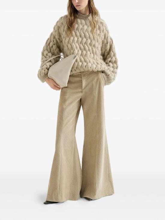 26FW 브루넬로 쿠치넬리 스웨터 MNT347520 CMG59 BEIGE STRACCIATELLA - BRUNELLO CUCINELLI