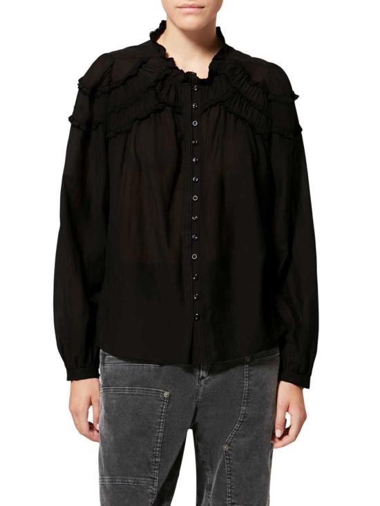 26FW 이자벨마랑에뚜왈 블라우스 HT0681FBB3J04E 01BK BLACK - ISABEL MARANT ETOILE