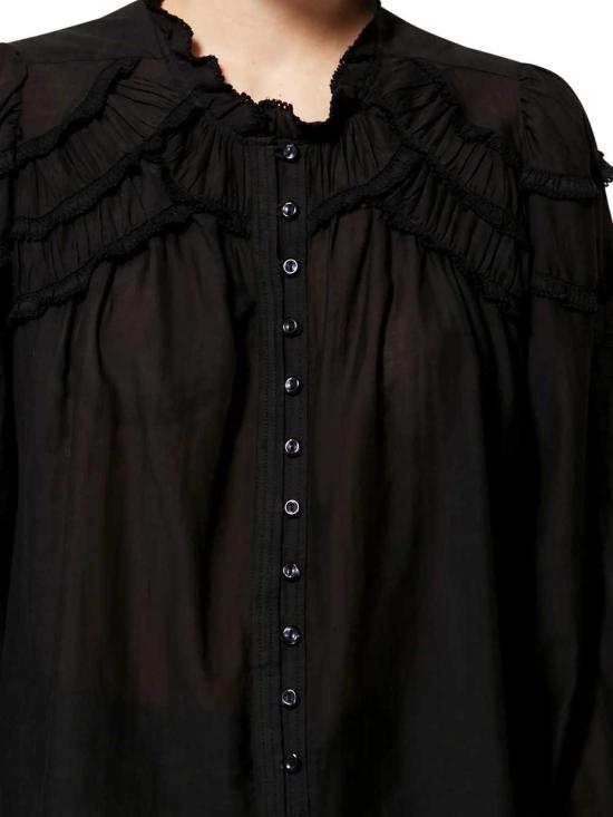 26FW 이자벨마랑에뚜왈 블라우스 HT0681FBB3J04E 01BK BLACK - ISABEL MARANT ETOILE