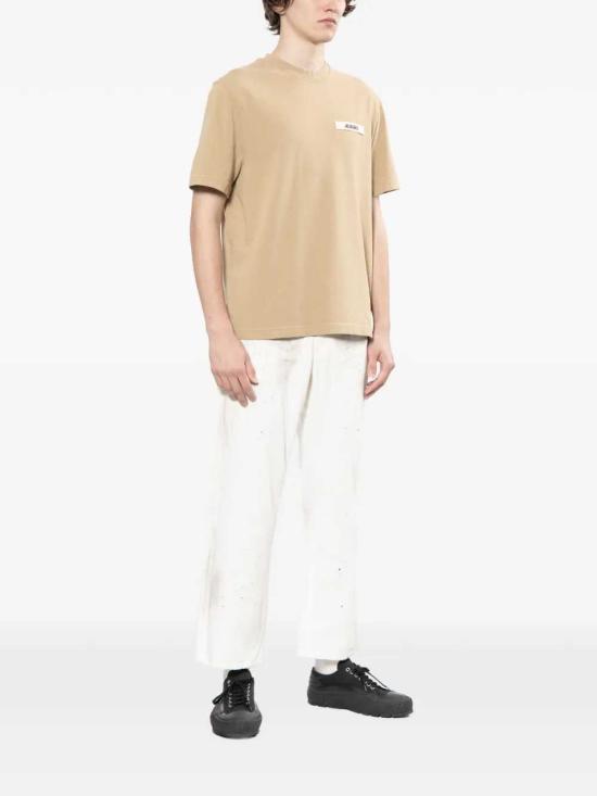 26SS 자크뮈스 반팔 티셔츠 25HTSM00133AJ00226 DARK BEIGE 180 - JACQUEMUS