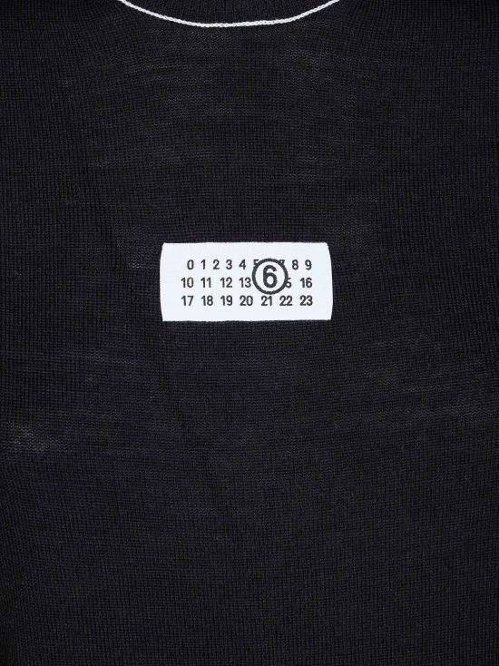 26FW MM6 메종마르지엘라 가디건 S52HL0066M13037 900 NERO - MM6 MAISON MARGIELA