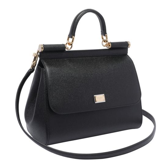 26FW 돌체앤가바나 라지 시실리 핸드백 BB6002 B100180999 Black - DOLCE & GABBANA