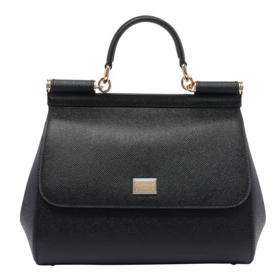 26FW 돌체앤가바나 라지 시실리 핸드백 BB6002 B100180999 Black