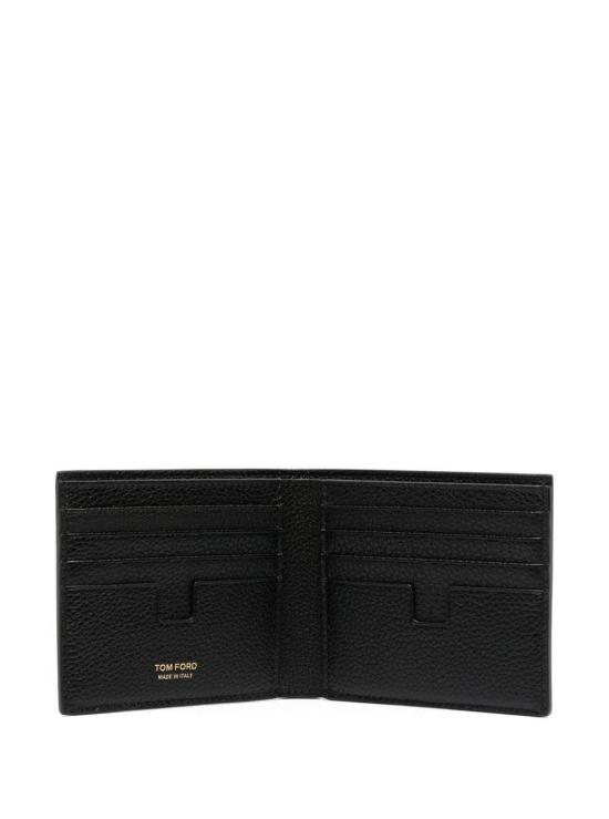 26FW 톰포드 그레인 레더 클래식 반지갑 Y0228LCL158GNAA Black - TOMFORD