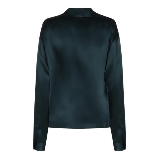 26FW 톰포드 블라우스 TS2144 FAX1720GDV TEAL - TOMFORD