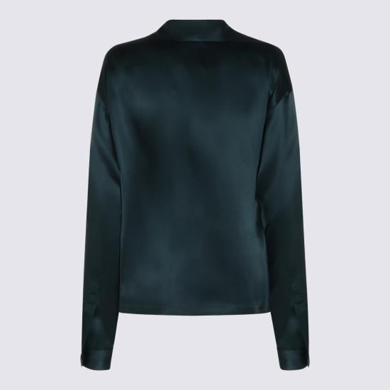 26FW 톰포드 블라우스 TS2144 FAX1720GDV TEAL - TOMFORD