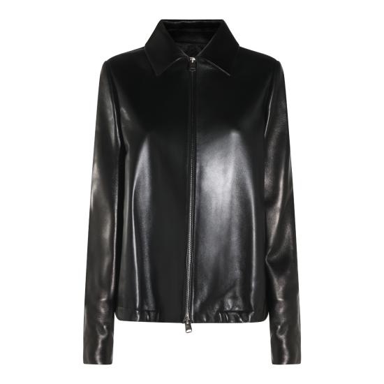 26FW 케이트 가죽 자켓 6175937 200 BLACK
