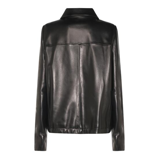 26FW 케이트 가죽 자켓 6175937 200 BLACK - KHAITE