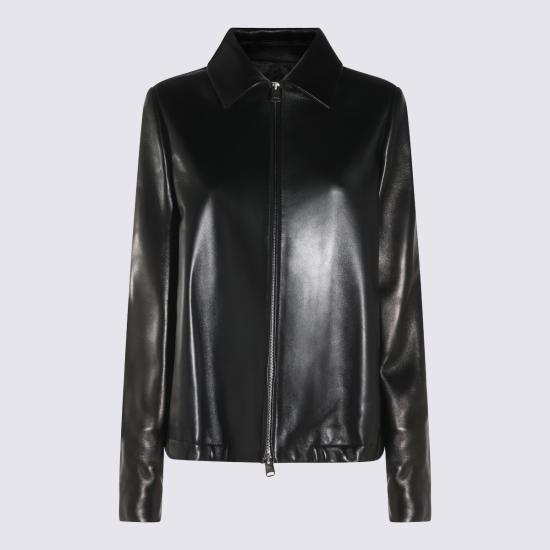 26FW 케이트 가죽 자켓 6175937 200 BLACK - KHAITE