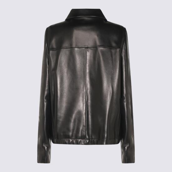 26FW 케이트 가죽 자켓 6175937 200 BLACK - KHAITE