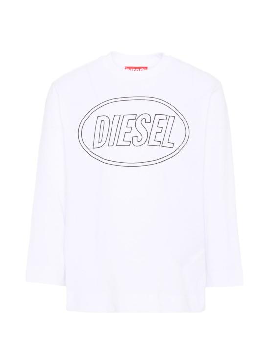 26FW [키즈] 디젤 니트/스웻셔츠 J030370GRAI K100 Bianco