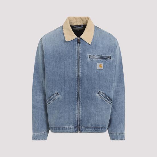 26FW 칼하트 WIP OG 디트로이트 자켓 I0365932XNUR03 BLUE DUSTY H BROWN