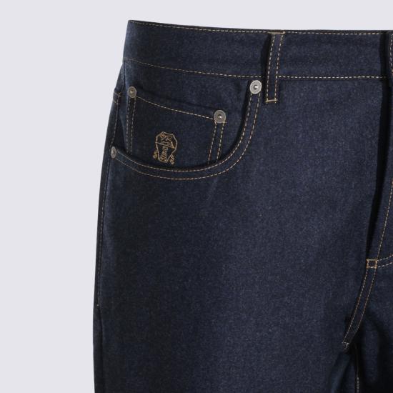 26FW 브루넬로 쿠치넬리 스트레이트 팬츠 M038PF1012 CDL36 NAVY - BRUNELLO CUCINELLI
