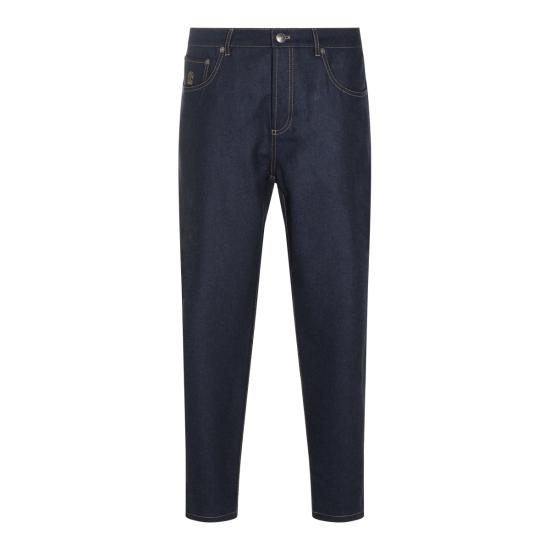 26FW 브루넬로 쿠치넬리 스트레이트 팬츠 M038PF1012 CDL36 NAVY