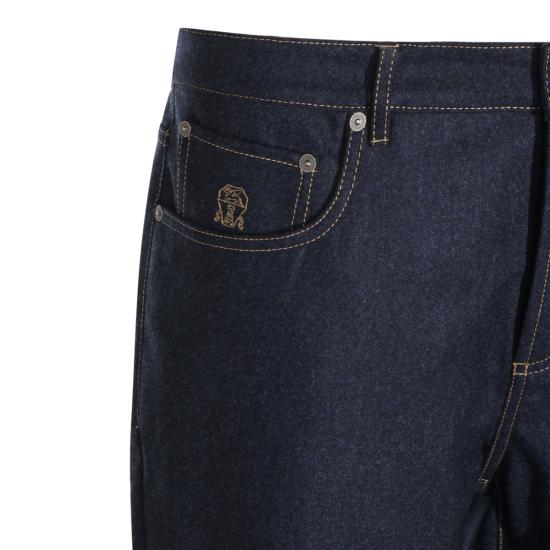 26FW 브루넬로 쿠치넬리 스트레이트 팬츠 M038PF1012 CDL36 NAVY - BRUNELLO CUCINELLI