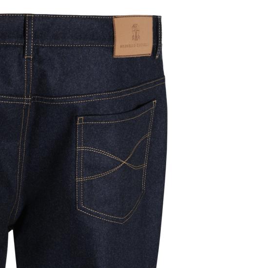 26FW 브루넬로 쿠치넬리 스트레이트 팬츠 M038PF1012 CDL36 NAVY - BRUNELLO CUCINELLI