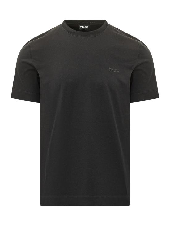 26FW 에르메네질도제냐 반팔 티셔츠 UI360A4I765 K09 001 NERO