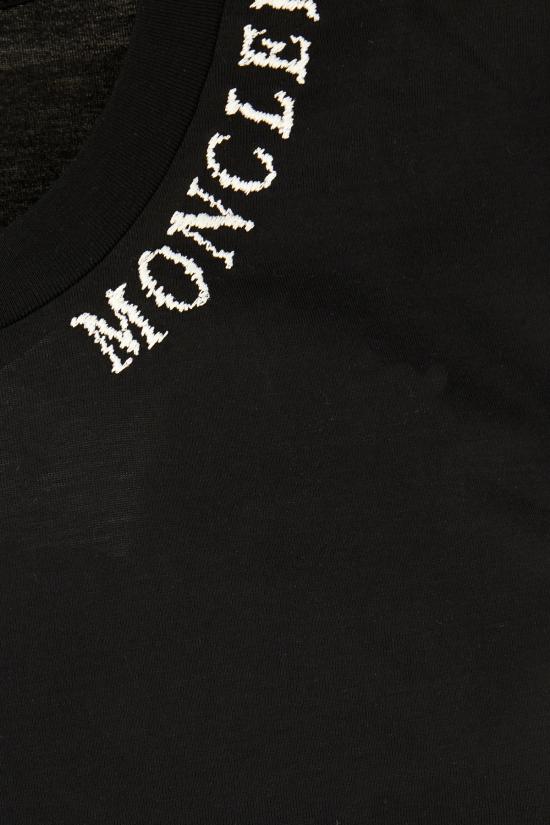 26FW 몽클레어 반팔 티셔츠 8C0000489AJU 999 Nero - MONCLER