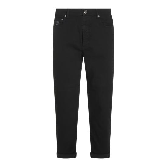 26FW 브루넬로 쿠치넬리 데님 팬츠 M277PO2090 C101 BLACK