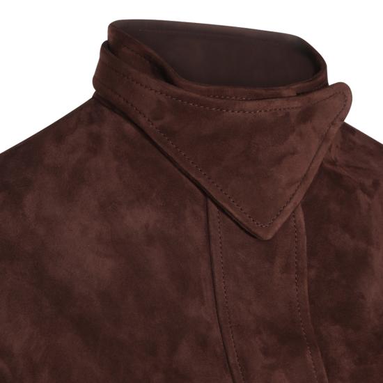 26FW 알라이아 가죽 자켓 AA9V1317L053D 719 CHOCOLAT - ALAIA