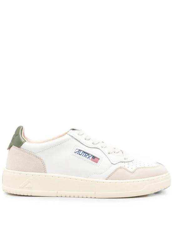 26FW 오트리 메달리스트 로우 스니커즈 AULM LS17 White bronze green