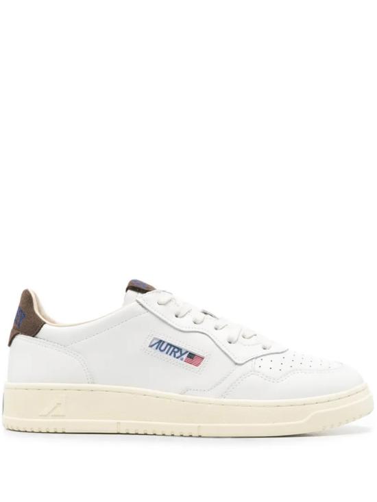 26FW 오트리 메달리스트 로우 스니커즈 AULM HJ03 White brown