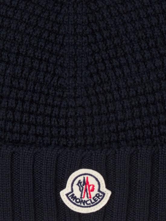 26FW [키즈] 몽클레어 모자 L2 951 3B000 05 M1131 742 NAVY - MONCLER