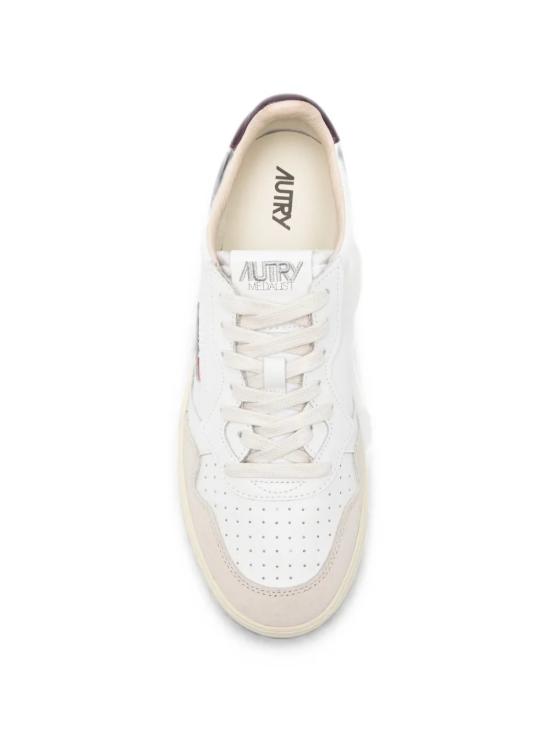26FW 오트리 메달리스트 로우 스니커즈 AULM LS18 White bordeux - AUTRY