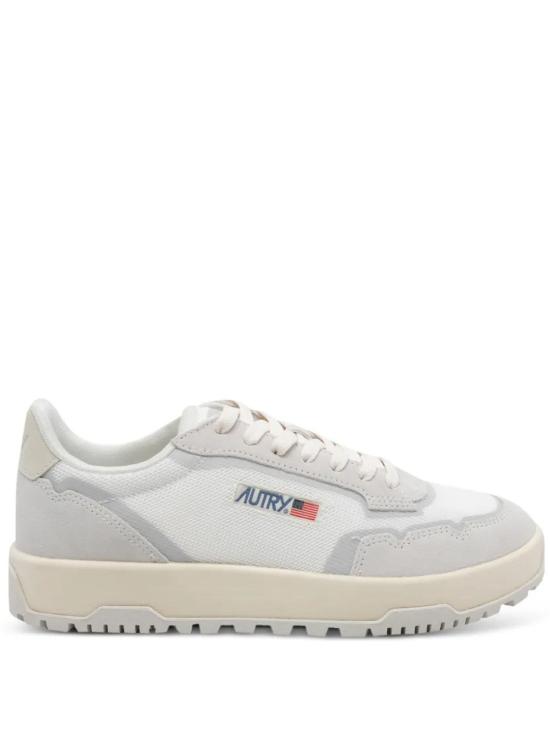 26FW 오트리 WILDPACE 로우 스니커즈 립스탑 나일론 가죽 LDLM AK01 White marshmellow