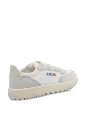 26FW 오트리 WILDPACE 로우 스니커즈 립스탑 나일론 가죽 LDLM AK01 White marshmellow - AUTRY