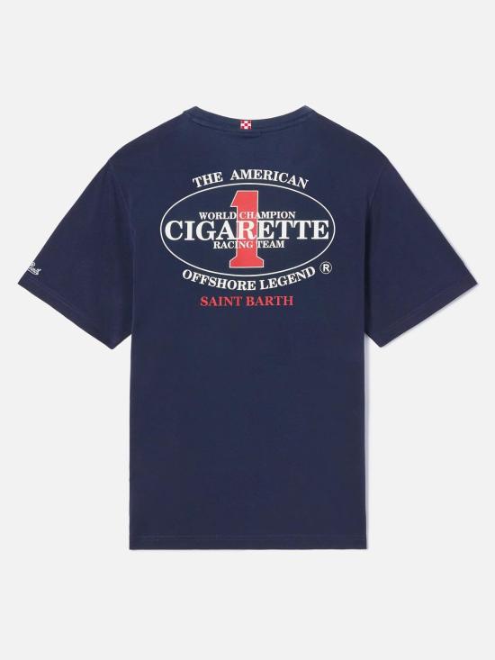 26SS 세인트바쓰 반팔 티셔츠 PRL000207774L Blue - MC2 SAINT BARTH