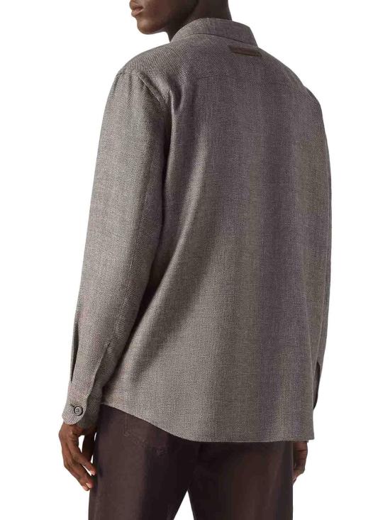 26SS 에르메네질도제냐 셔츠 UHV75A3SOT52M09G Brown - ERMENEGILDO ZEGNA