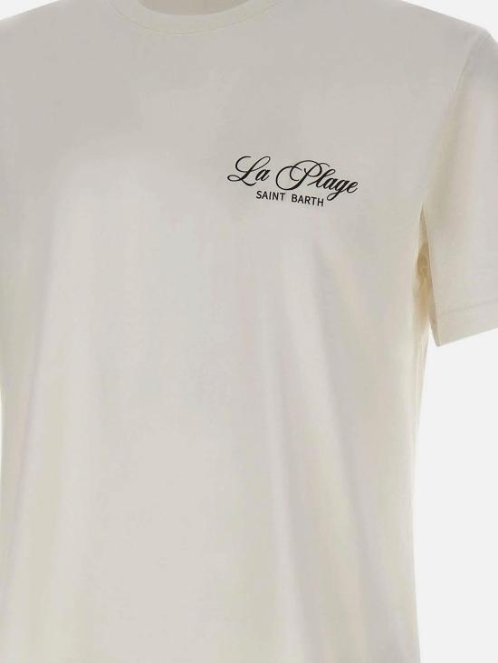 26SS 세인트바쓰 반팔 티셔츠 PRL000204289L White - MC2 SAINT BARTH